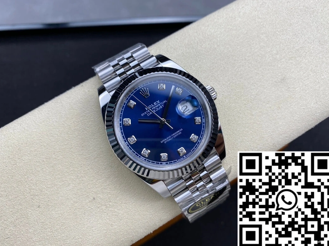 Blue Datejust Dial Clean M126334-0016 Factory Rolex 0308